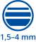 šířka stopy 1,5-4mm