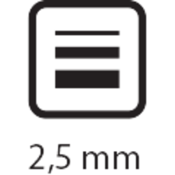 šířka stopy 2,5mm