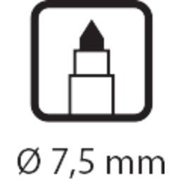 kuželový hrot 7,5mm