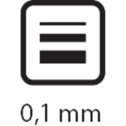 šířka stopy 0,1mm
