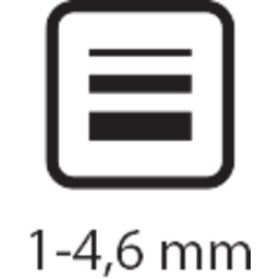 šířka stopy 1-4,6mm