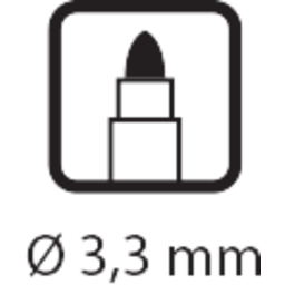 válcový hrot 3,3mm