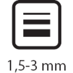 šířka stopy 1,5-3mm