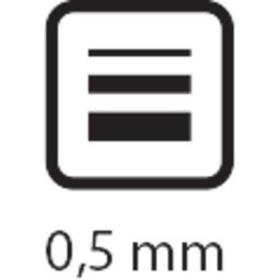 šířka stopy 0,5mm
