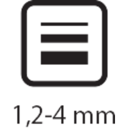 šířka stopy 1,2-4mm