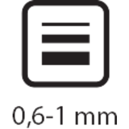 šířka stopy 0,6-1mm