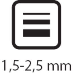 šířka stopy 1,5-2,5mm