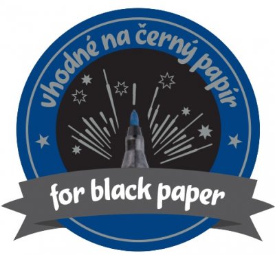 Vhodné na černý papír - piktogram